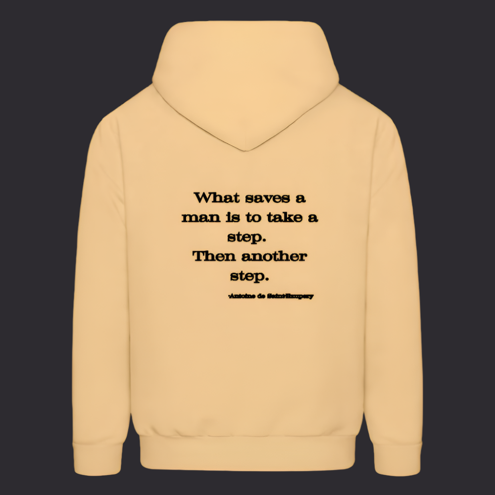 'What saves a man' Light Gold Hoodie Survive Collection - light gold 