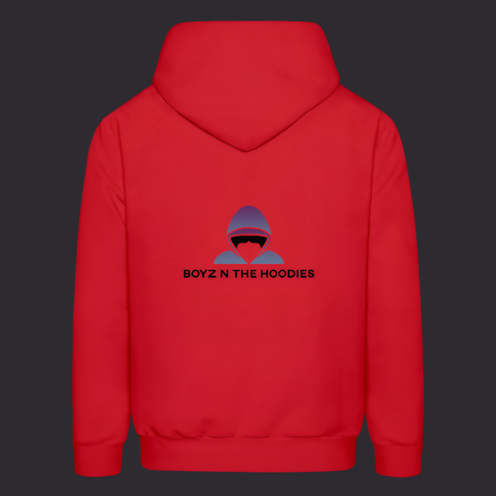 Boyz N The Hoodies Motto Red Hoodie Classic Design - red