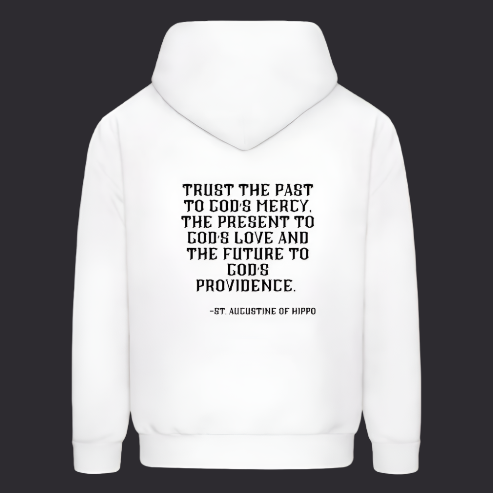 'Trust the Past' Classic White Hoodie Thrive Collection - white