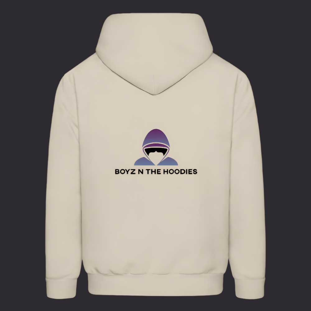 Boyz N The Hoodies Motto Sand Color Hoodie with Classic Design - Sand