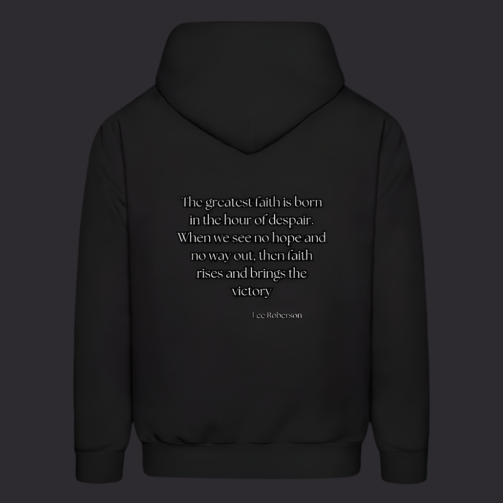 'The Greatest Faith' Classic Black Hoodie Survive Collection - black
