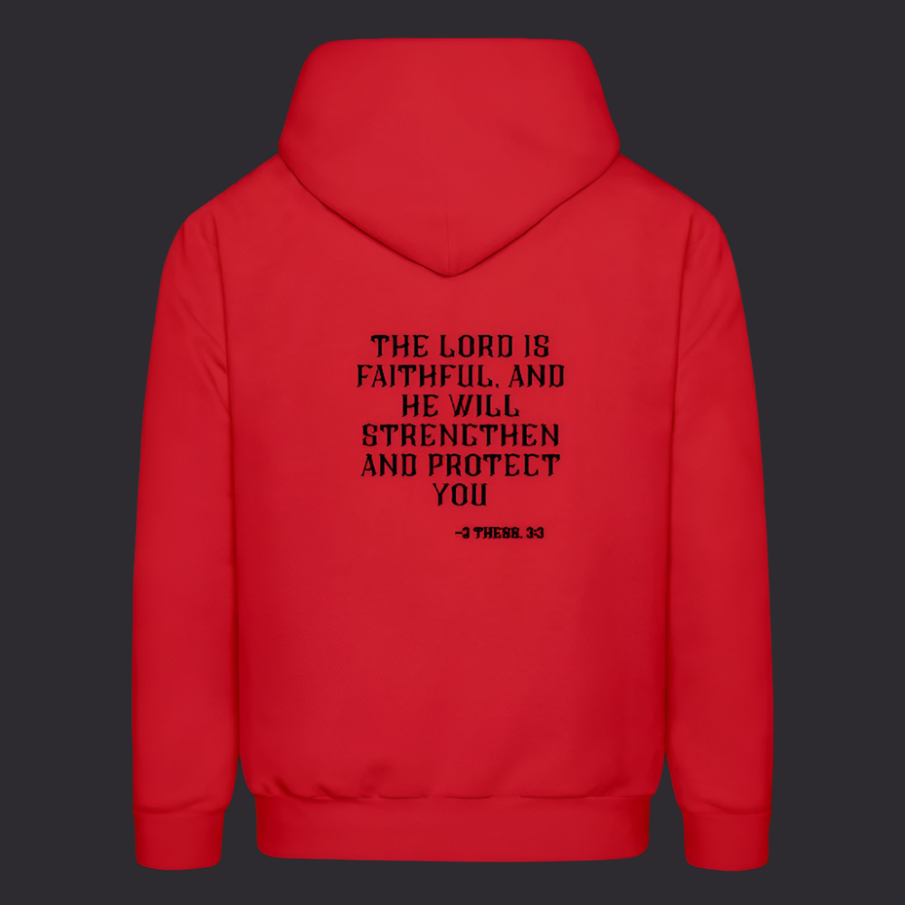 'The Lord Is Faithful' Classic Red Hoodie Survive Collection - red