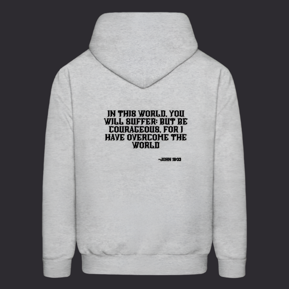 'Be Courageous' Classic Gray Hoodie Survive Collection - heather gray