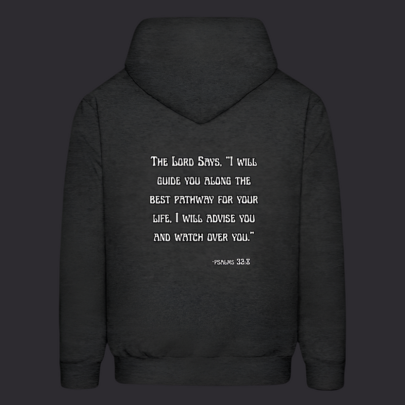 'I will guide you' Hoodies - Charcoal Grey