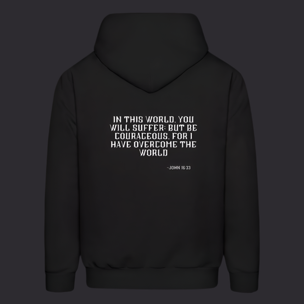 'Be Courageous' Classic Black Hoodie Survive Collection - black