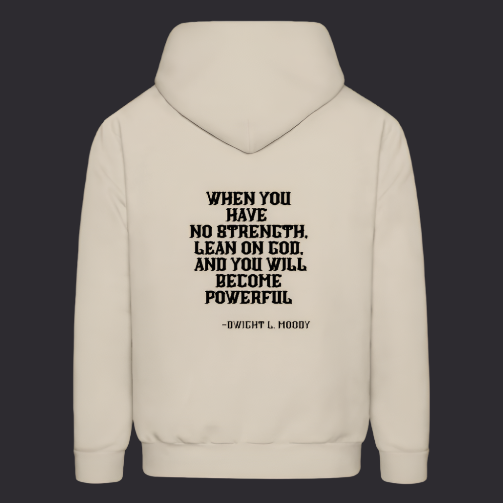 'Lean on God' Sand Color Hoodies Survive Collection - Sand