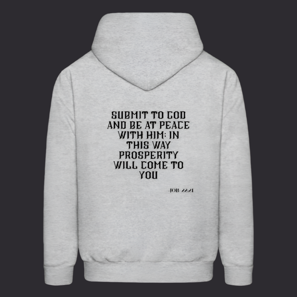 'Submit to God' Classic Gray Hoodie Strive Collection - heather gray