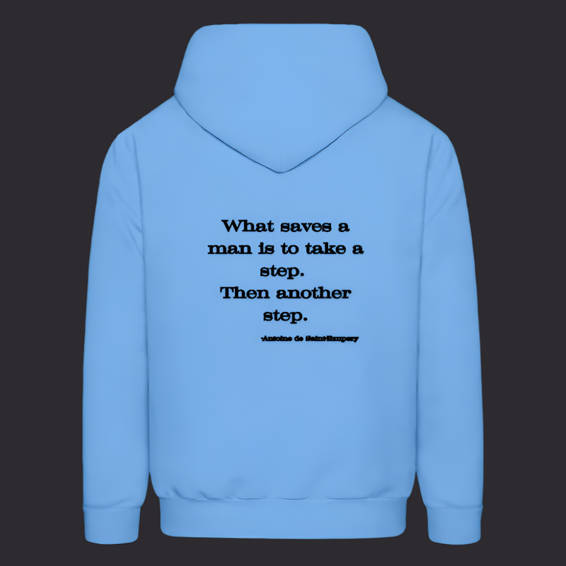 What Saves a Man Hoodie - Carolina Blue