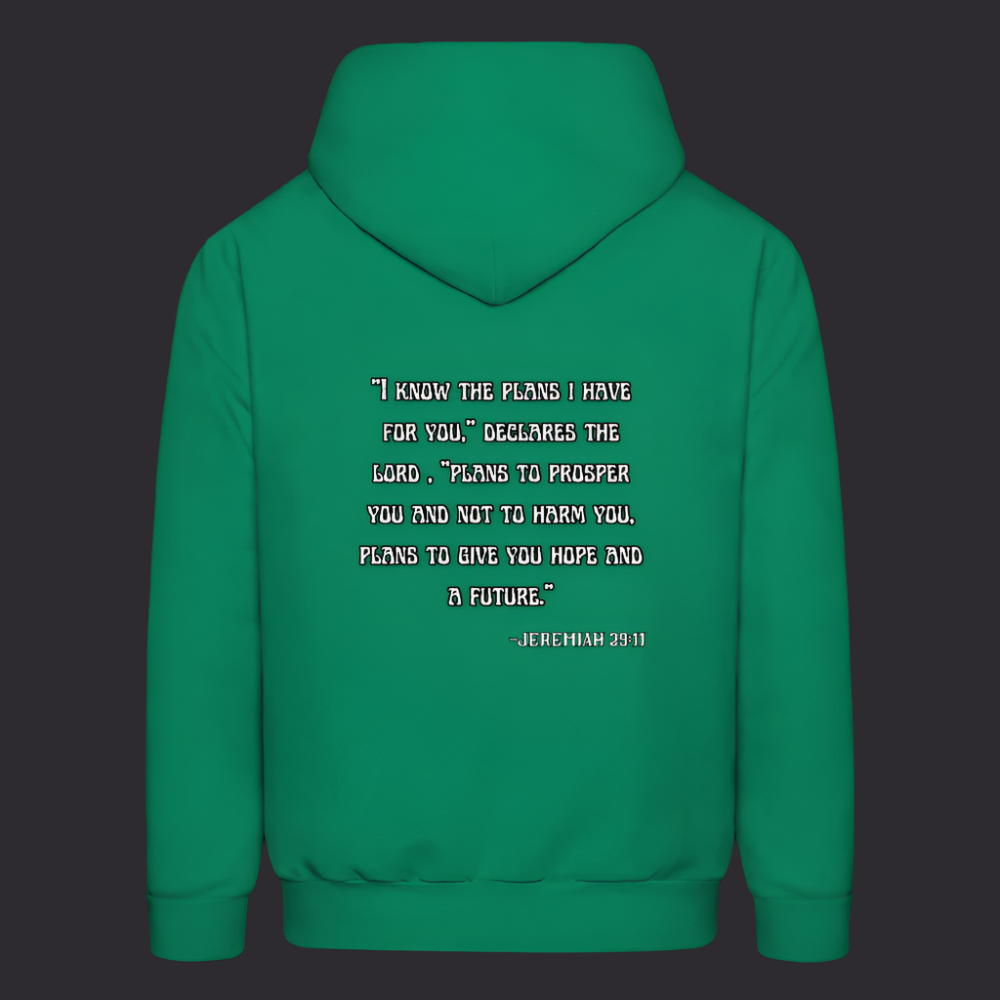 'I know the plans' Kelly Green Hoodie Thrive Collection - kelly green