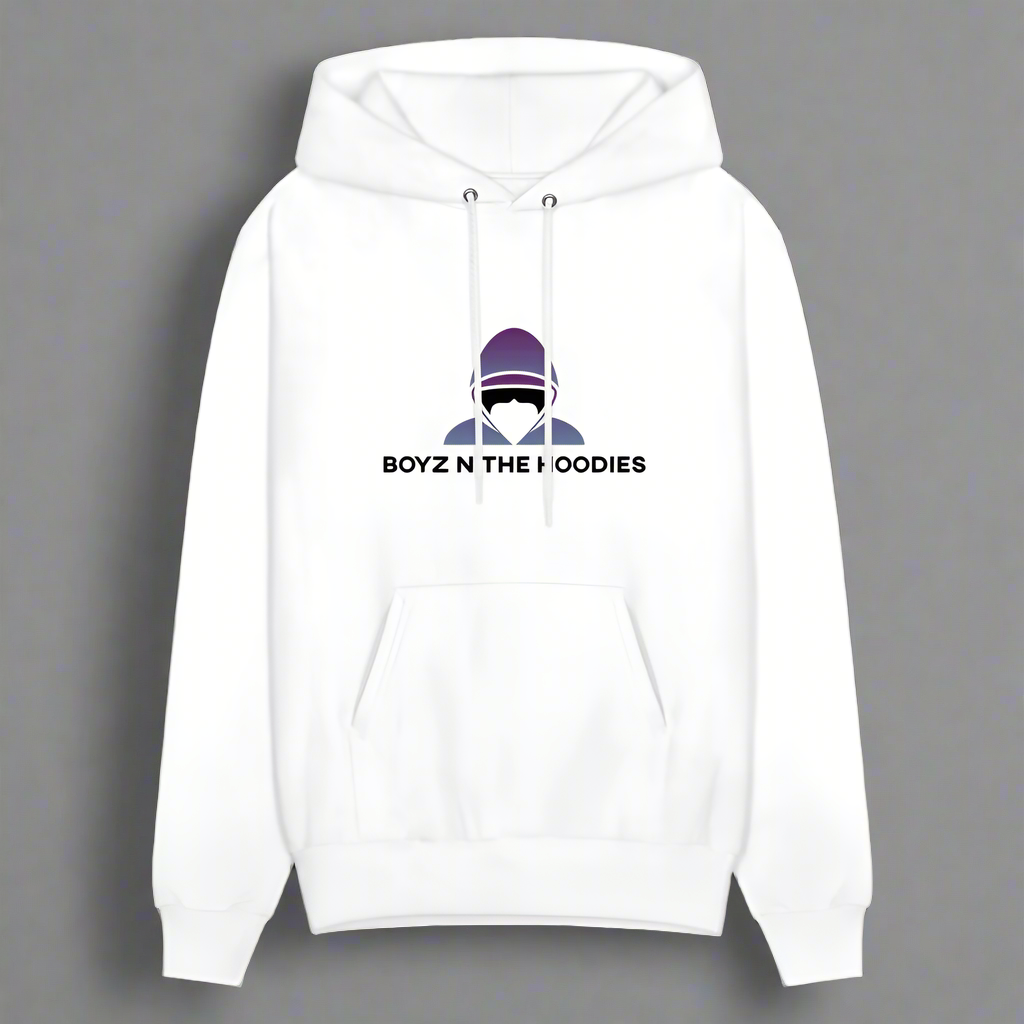 Boyz N The Hoodies Classic Design Classic White Hoodies (Front only) - white