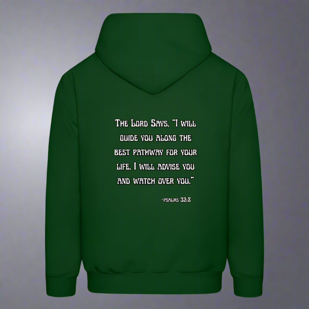 'I will guide you' Forest Green Hoodie Thrive Collection - forest green