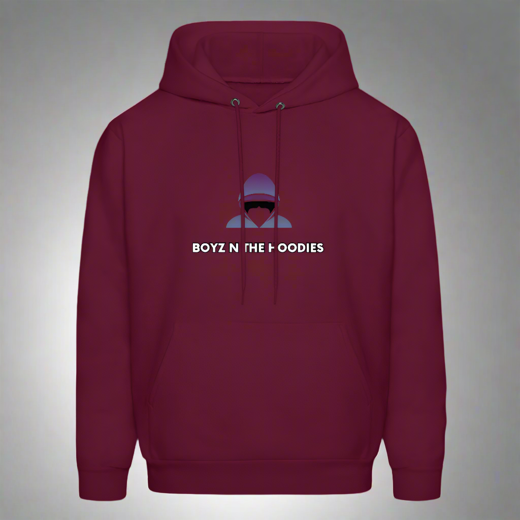 Boyz N The Hoodies Classic Design Burgundy Hoodies (Front only) - burgundy