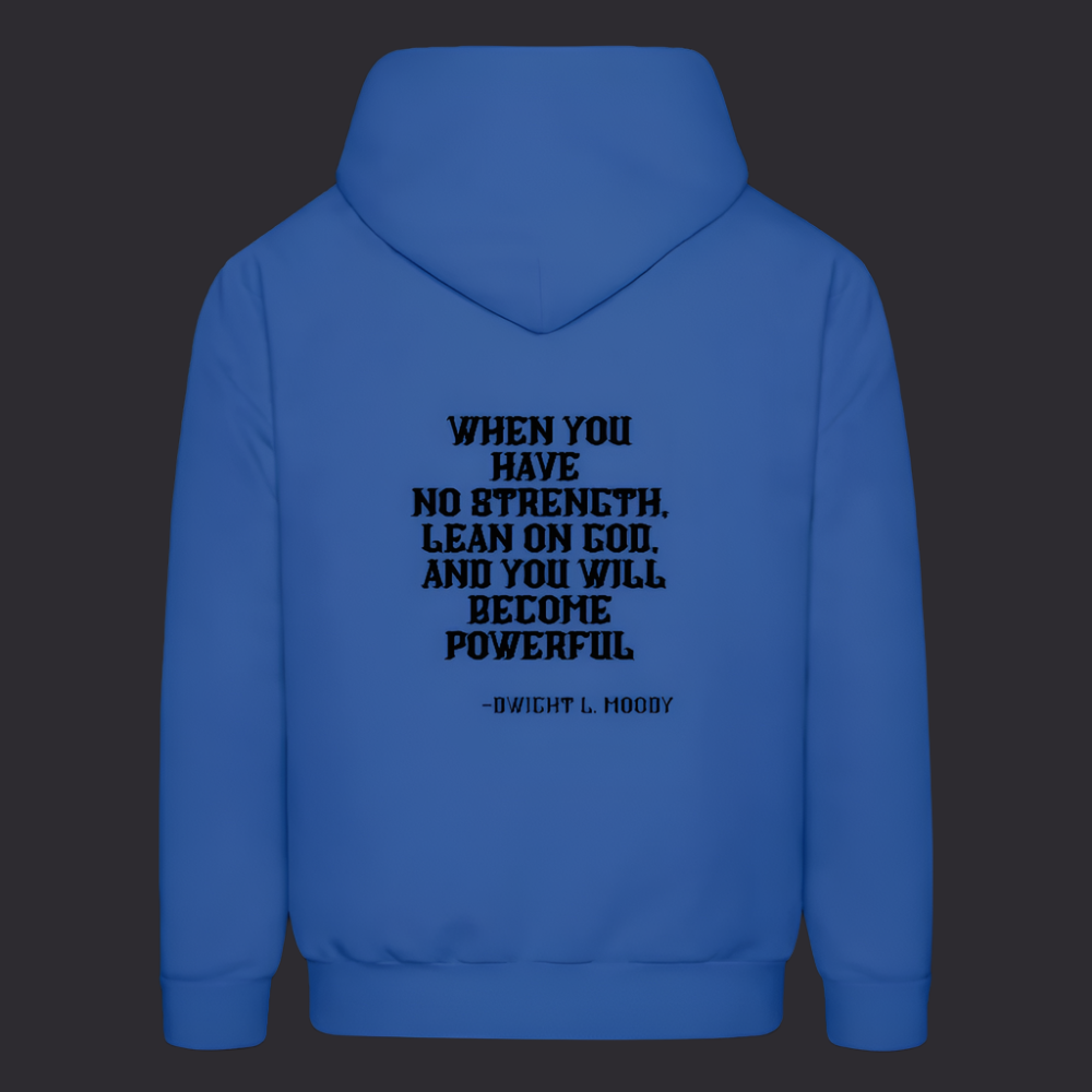 'Lean on God' Royal Blue Hoodies Survive Collection - royal blue