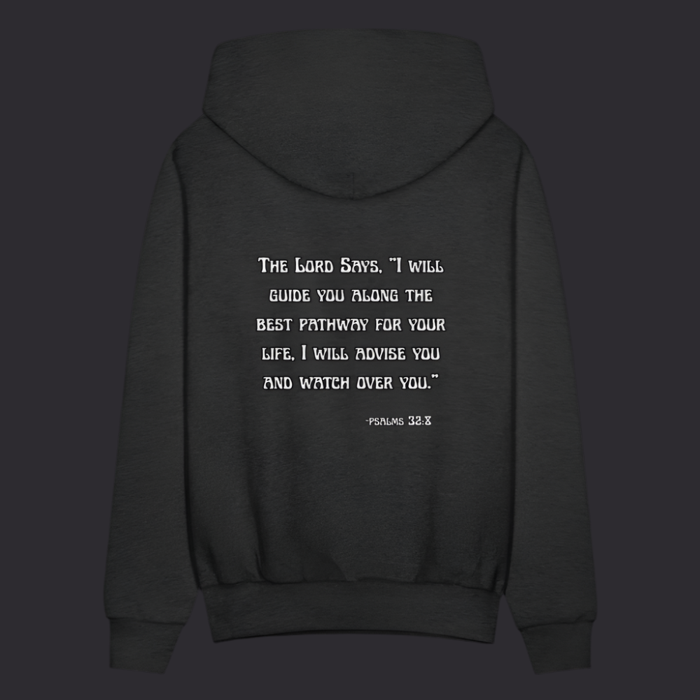 'I will guide you' Charcoal Gray Hoodie Thrive Collection - charcoal grey