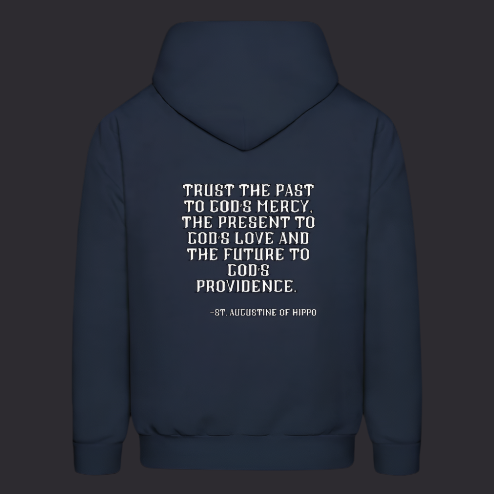 'Trust the Past' Navy Blue Hoodie Thrive Collection - navy
