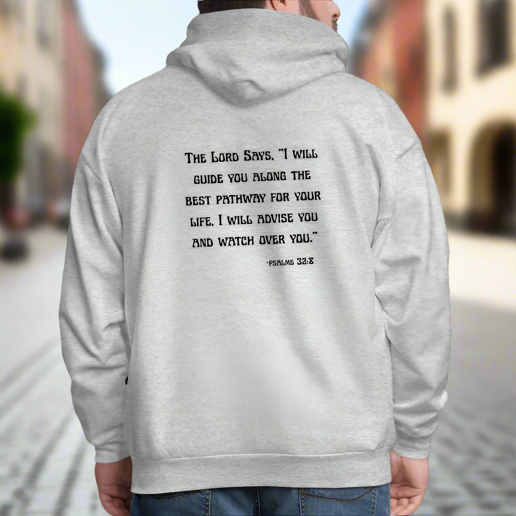 'I will guide you' Classic Gray Hoodie Thrive Collection - heather gray