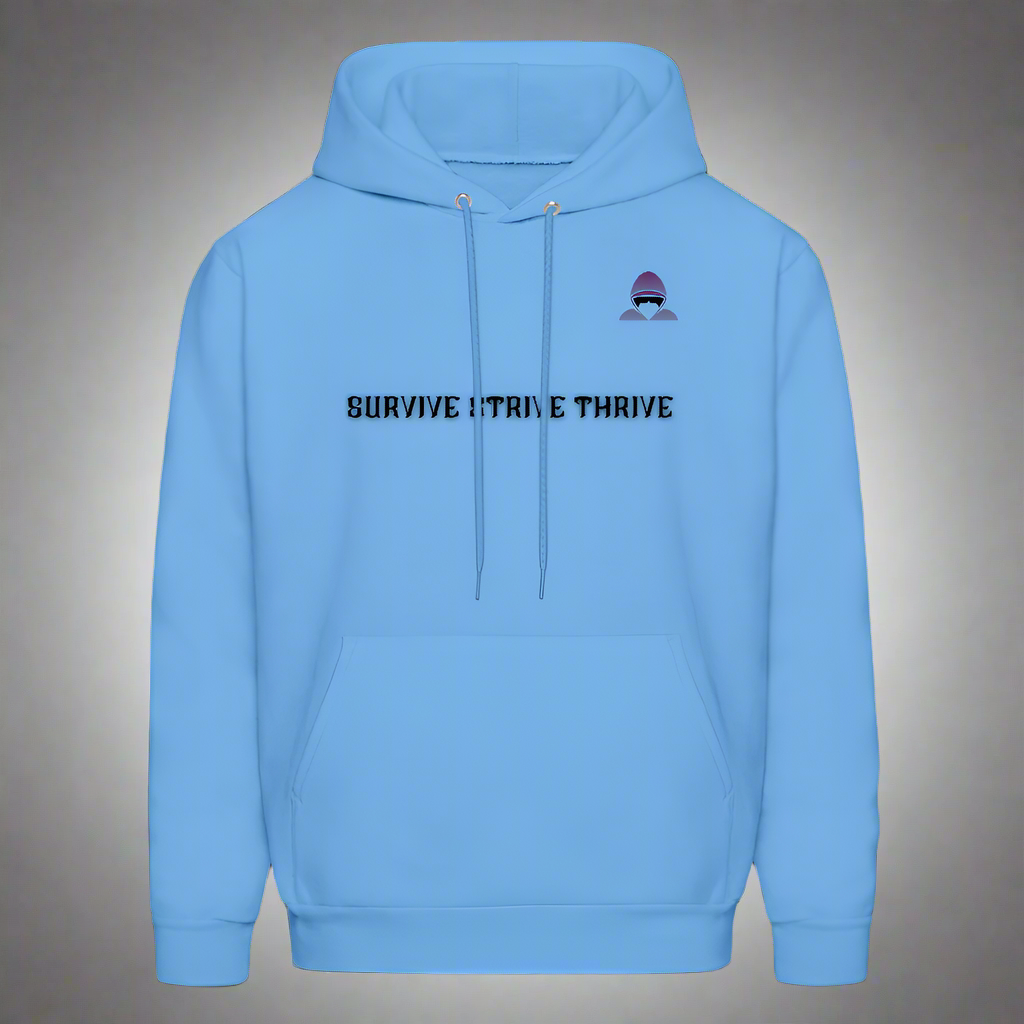 Boyz N The Hoodies Motto Carolina Blue Hoodie with Classic Design - carolina blue