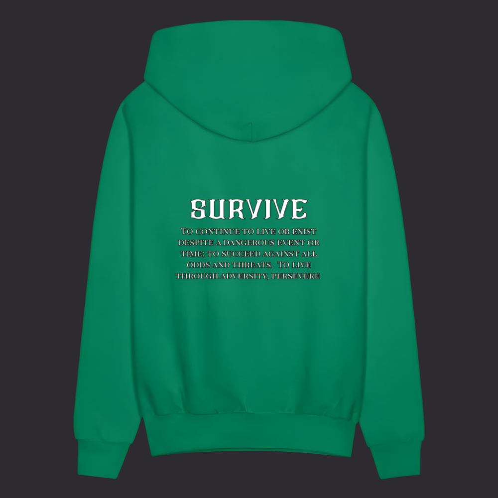 Boyz N The Hoodies Kelly Green Survive Hoodie - kelly green