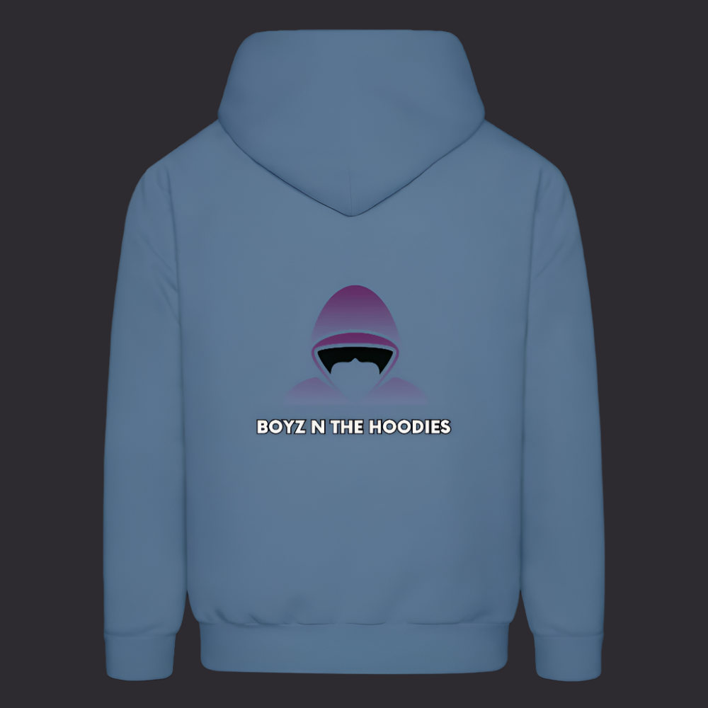 Boyz N The Hoodies Motto Denim Blue Hoodie Classic Design - denim blue