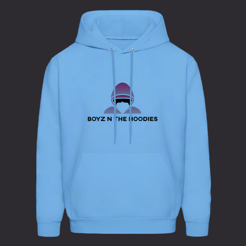 Boyz N The Hoodies Classic Design Carolina Blue Hoodies (Front only) - carolina blue