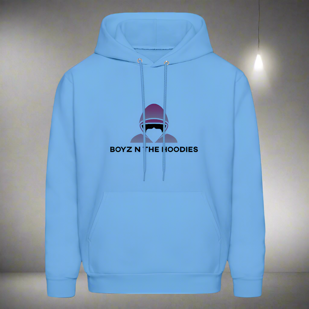 Boyz N The Hoodies Classic Design Carolina Blue Hoodies (Front only) - carolina blue