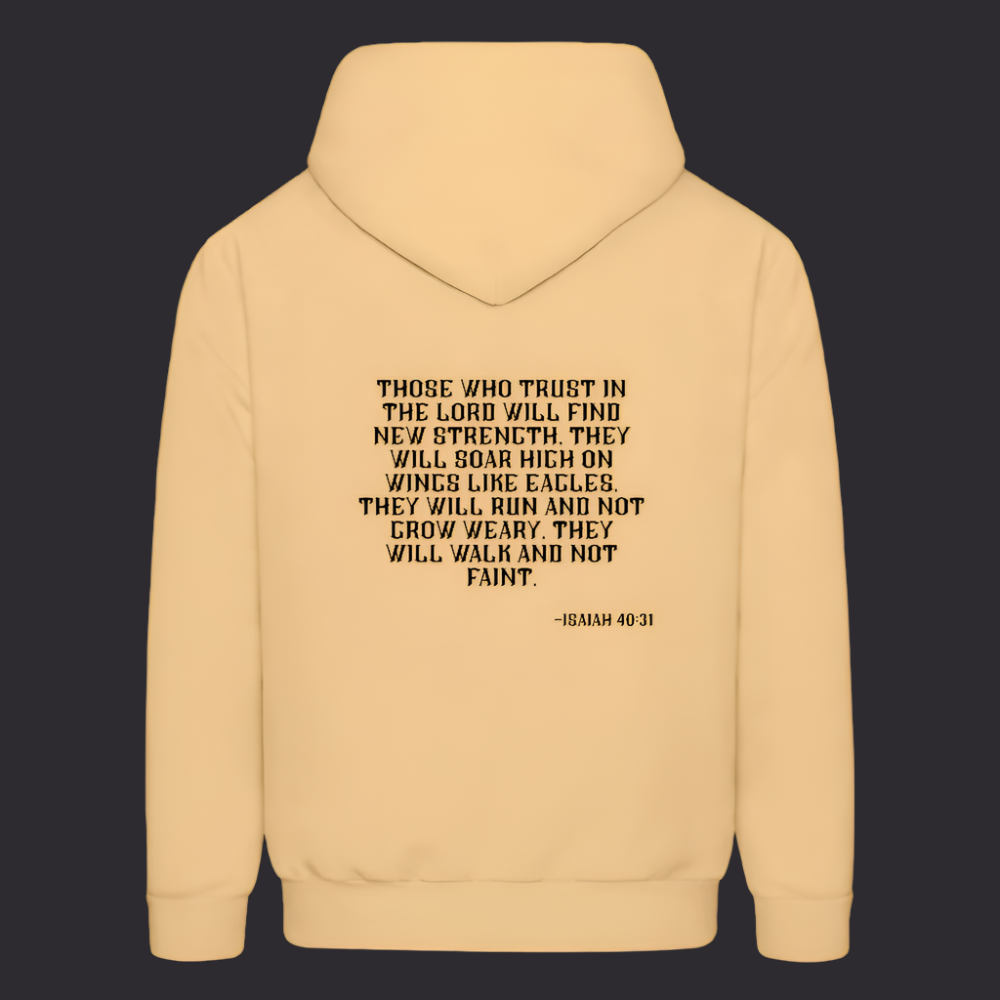 'Trust in the Lord' Light Gold Hoodie Strive Collection - light gold 