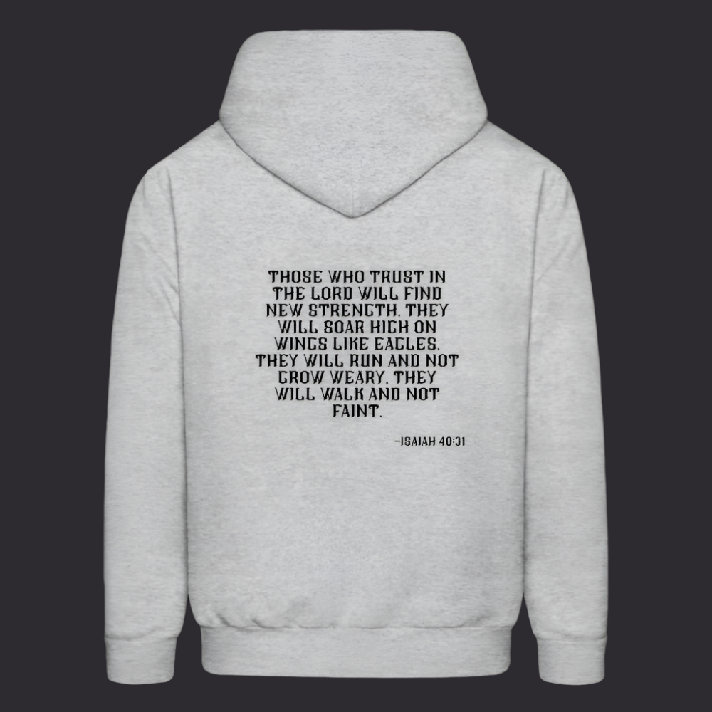'Trust in the Lord' Classic Gray Hoodie Strive Collection - heather gray