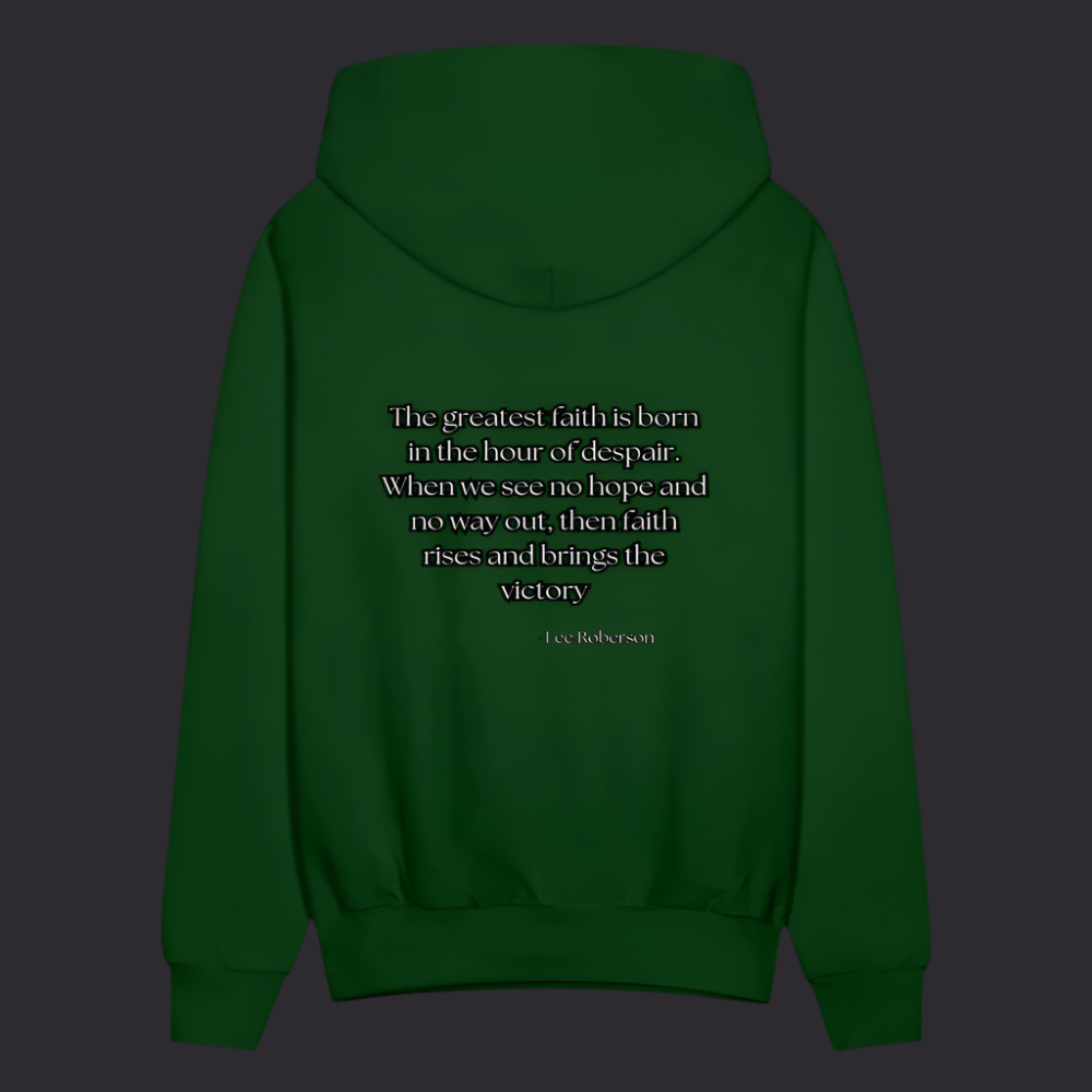 'The Greatest Faith' Forest Green Hoodie Survive Collection - forest green