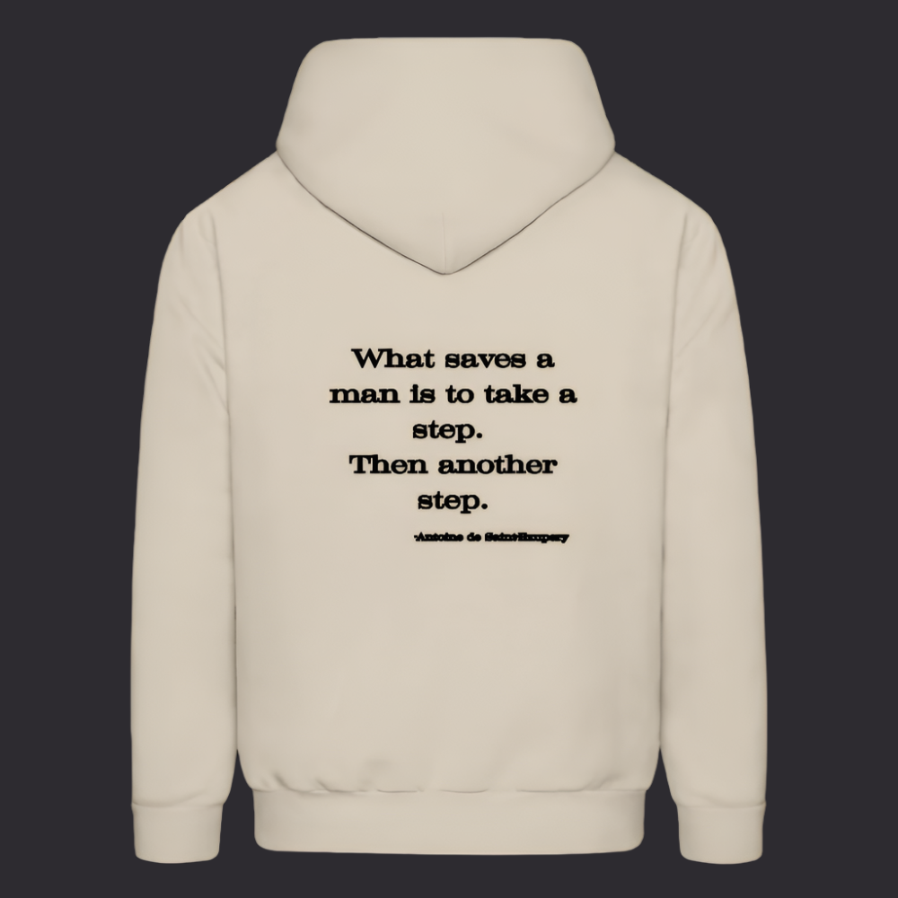 'What saves a man' Sand Color Hoodie Survive Collection - Sand