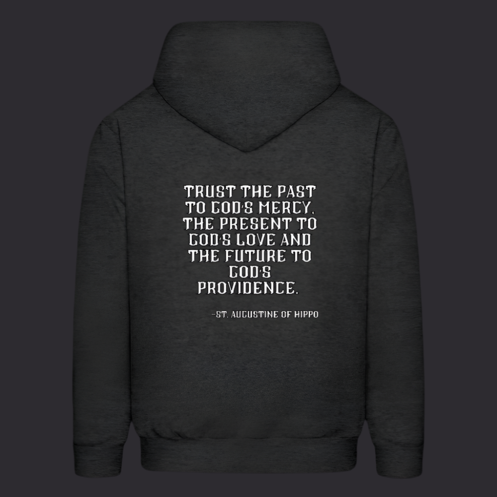 'Trust the Past' Charcoal Gray Hoodie Thrive Collection - charcoal grey
