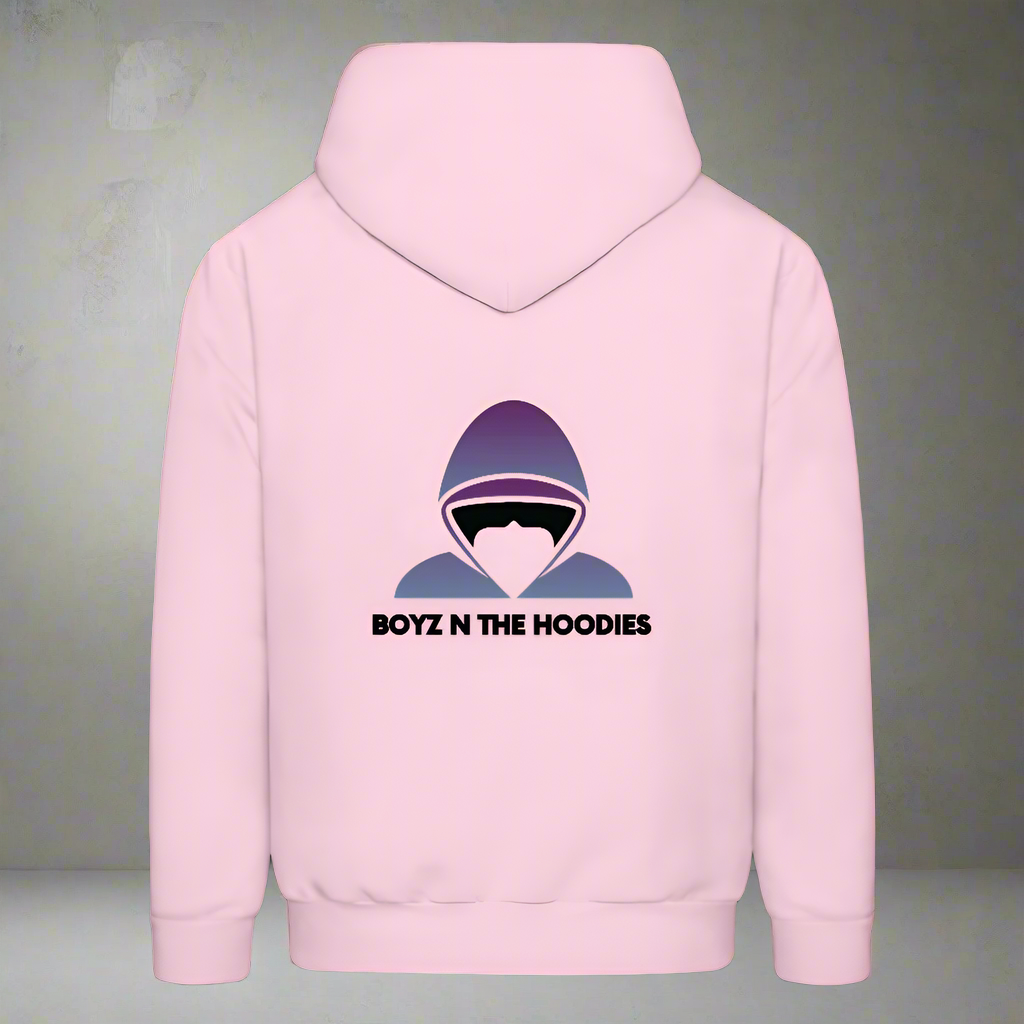 Boyz N The Hoodies Classic Design Pink Hoodies - pale pink