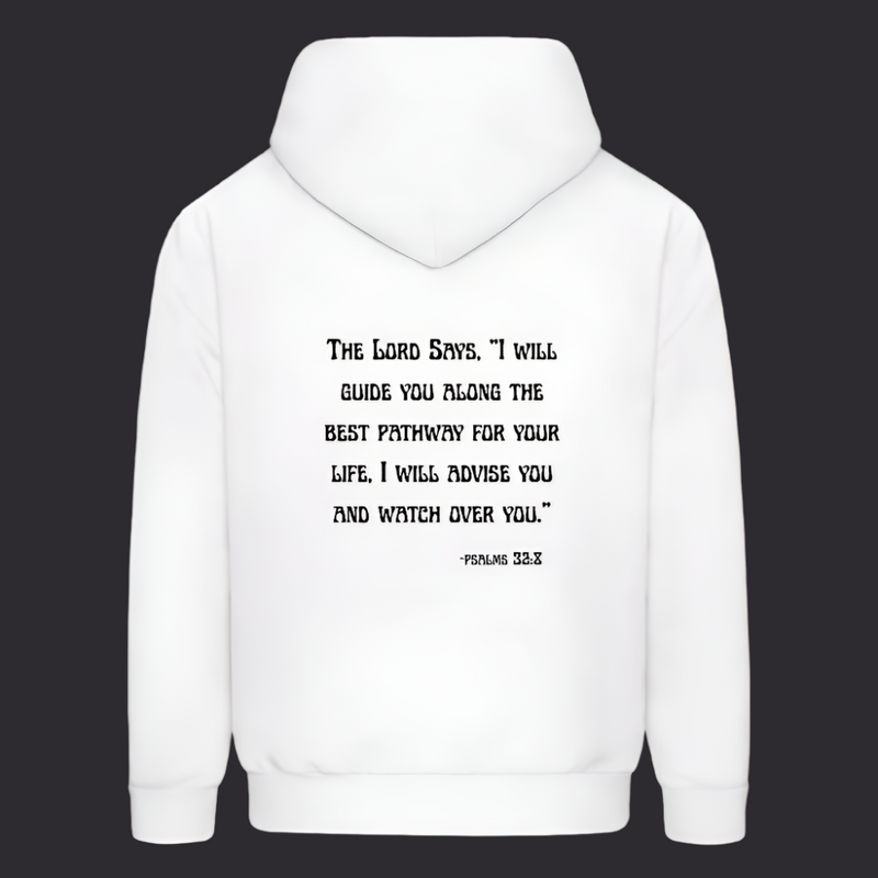 'I will guide you' Hoodies - White