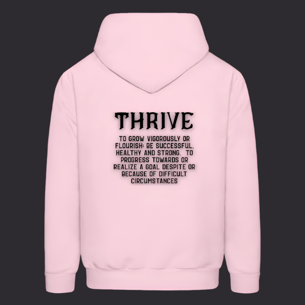 Pk Thrv Boyz N The Hoodies Pink Thrive Hoodie - pale pink