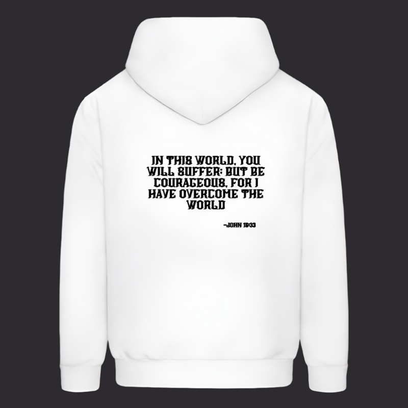 White Be Courageous Hoodie