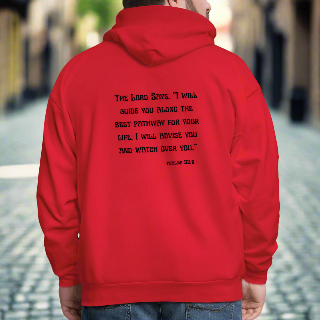 'I will guide you' Classic Red Hoodie Thrive Collection - red