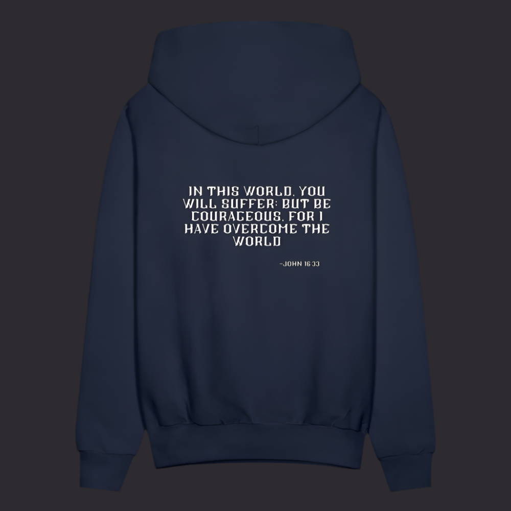 'Be Courageous' Navy Blue Hoodie Survive Collection - navy