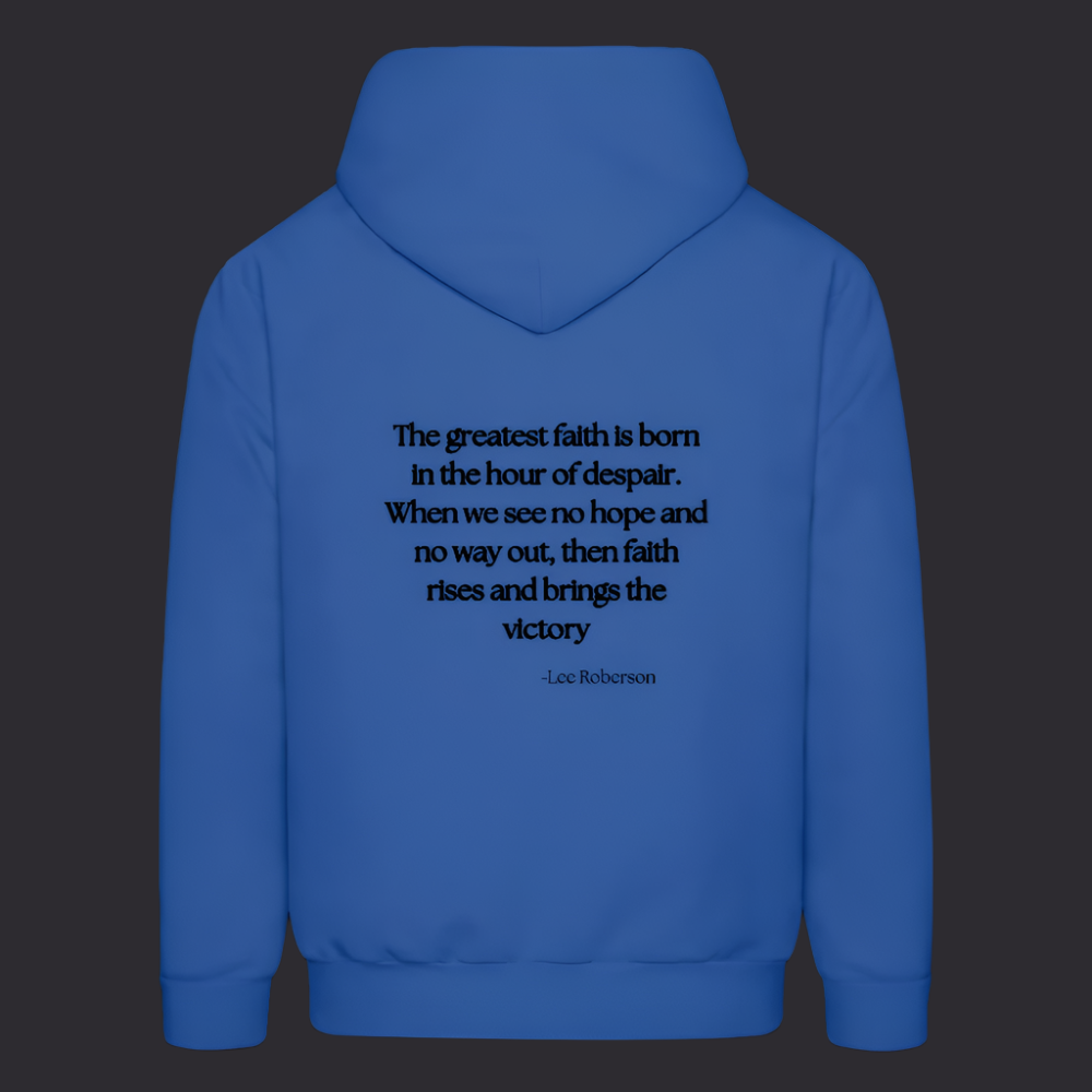 'The Greatest Faith' Royal Blue Hoodie Survive Collection - royal blue