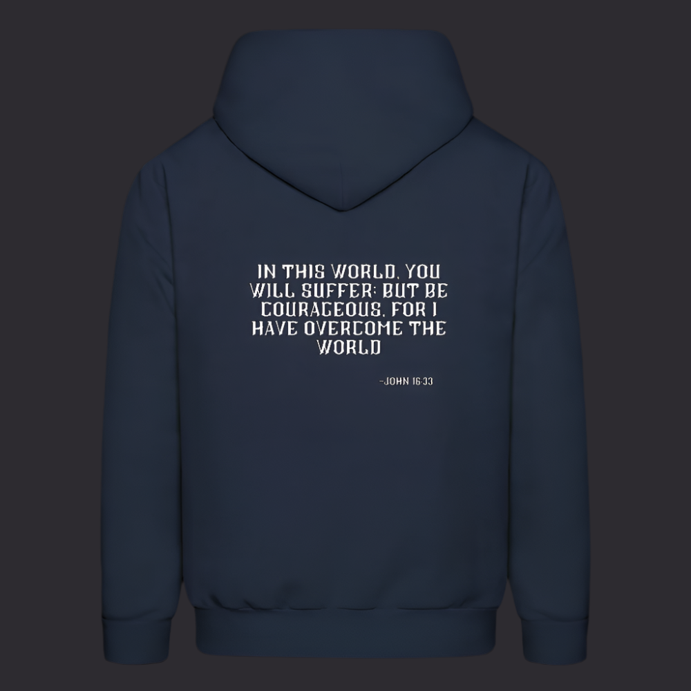 'Be Courageous' Navy Blue Hoodie Survive Collection - navy