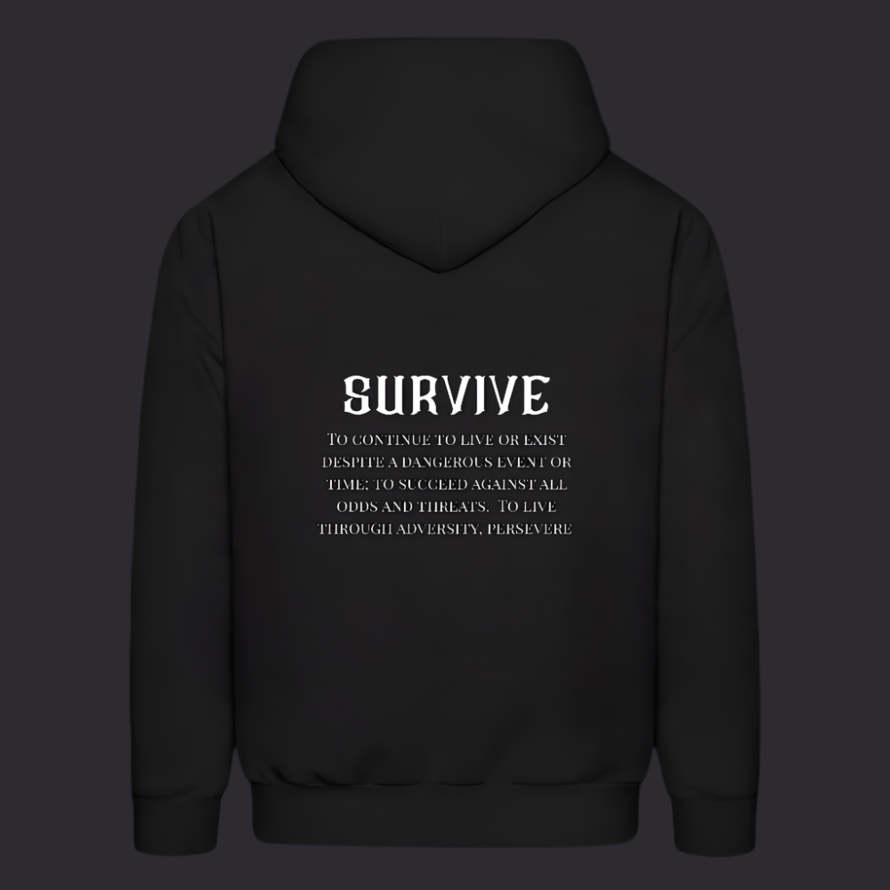 Boyz N The Hoodies Classic Black Survive Hoodie - black