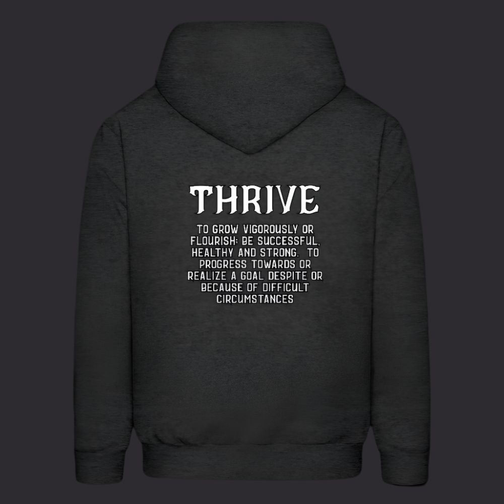 Char Thrv Boyz N The Hoodies Charcoal Gray Thrive Hoodie - charcoal grey