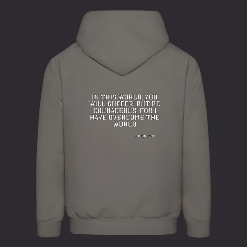 Asphalt Gray Be Courageous Hoodie