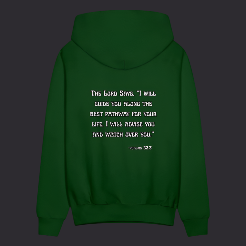 'I will guide you' Forest Green Hoodie Thrive Collection - forest green