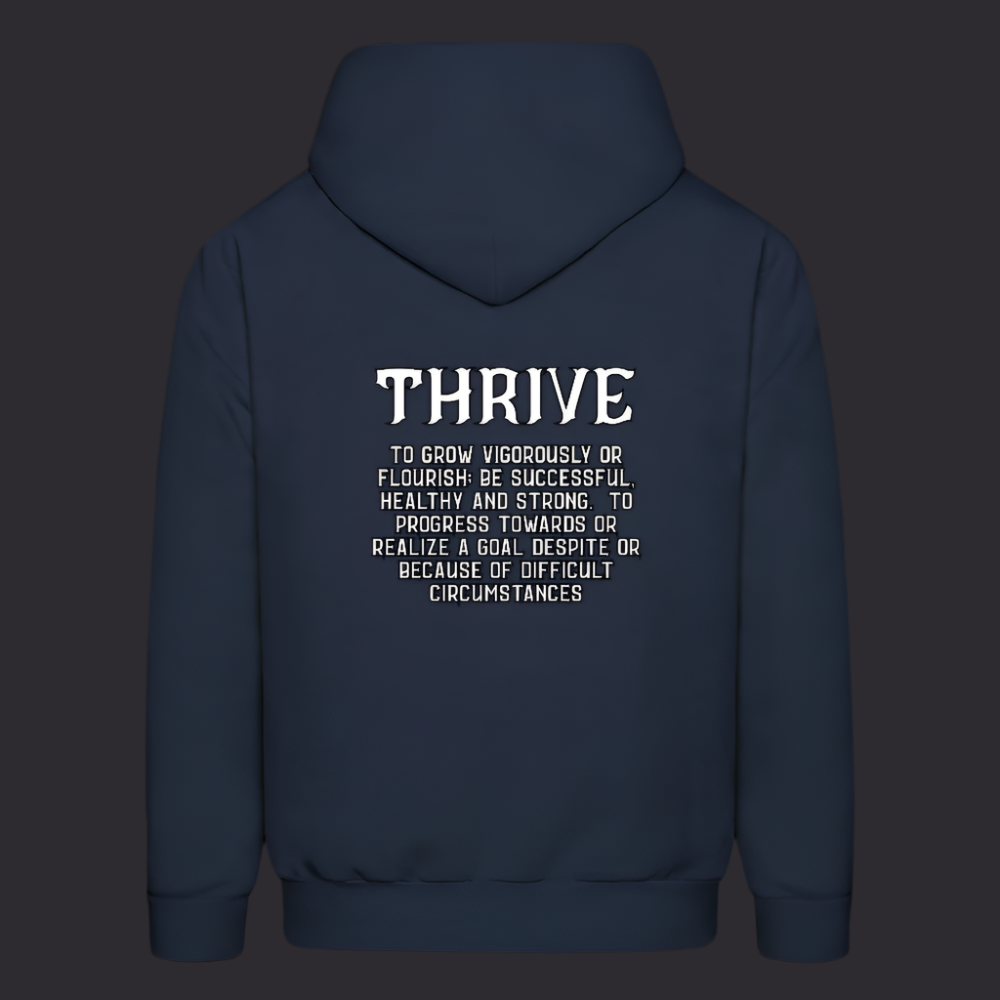 Nvy Thrv Boyz N The Hoodies Navy Blue Thrive Hoodie - navy