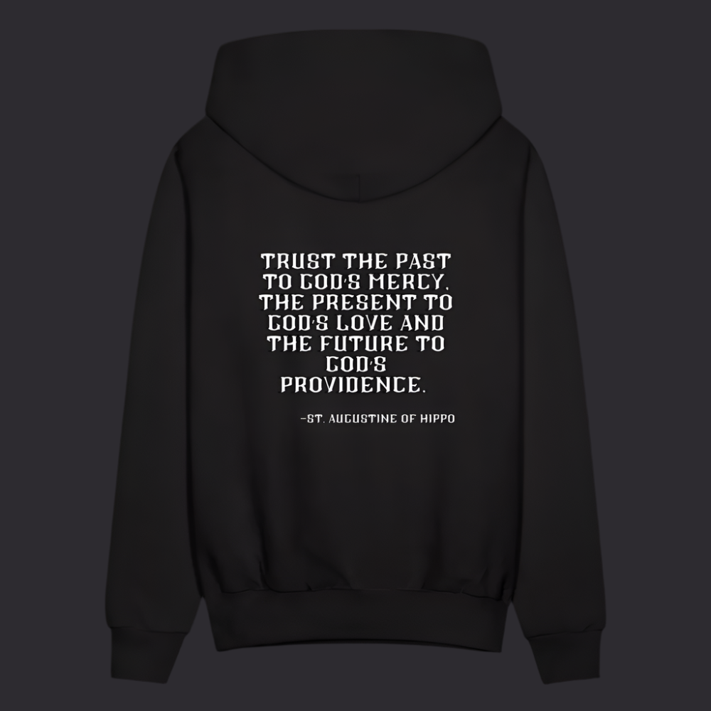 'Trust the Past' Classic Black Hoodie Thrive Collection - black