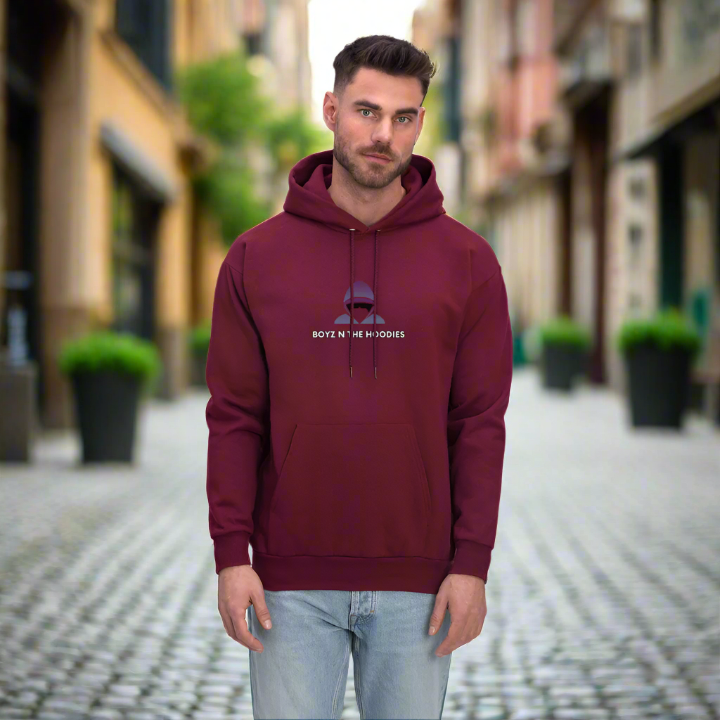 'Be Courageous' Burgundy Hoodie Survive Collection - burgundy