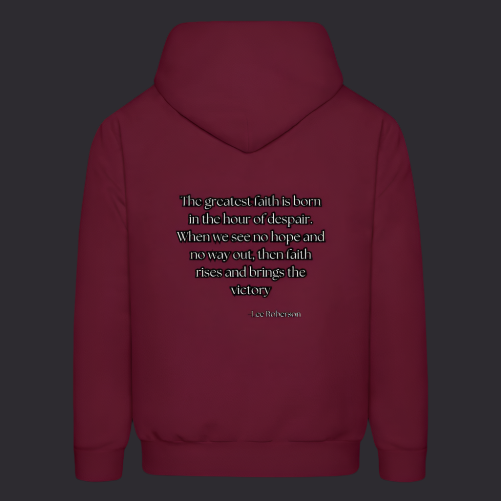 'The Greatest Faith' Burgundy Hoodie Survive Collection - burgundy