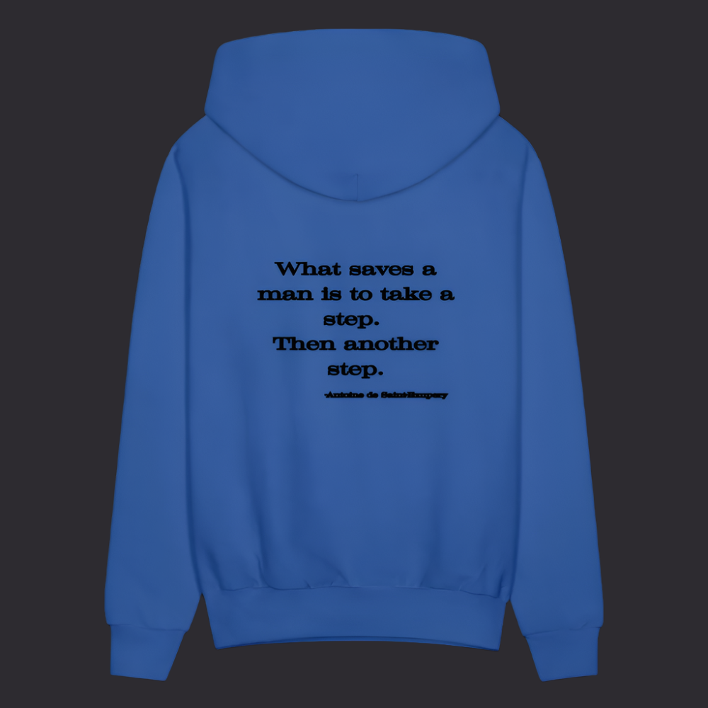 'What saves a man' Royal Blue Hoodie Survive Collection - royal blue