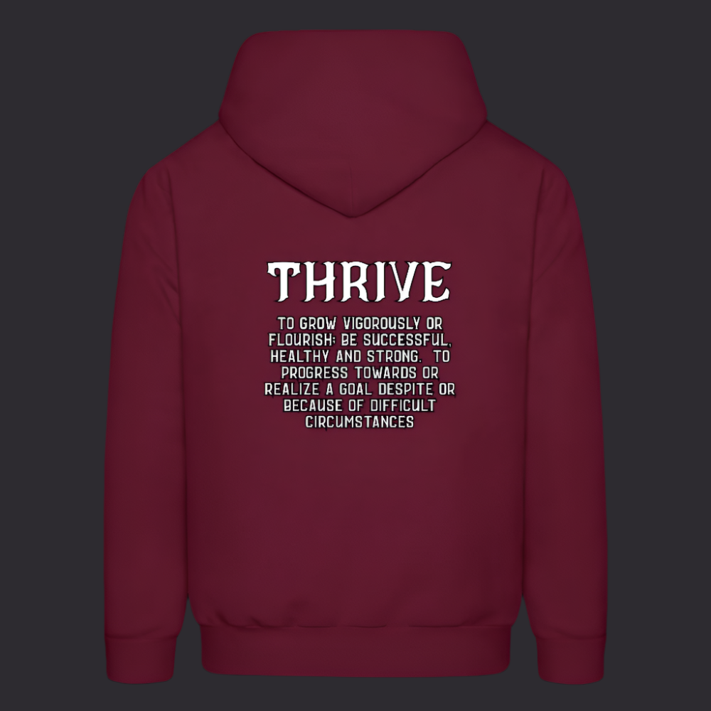 brdy thrv Boyz N The Hoodies Burgundy Thrive Hoodie - burgundy