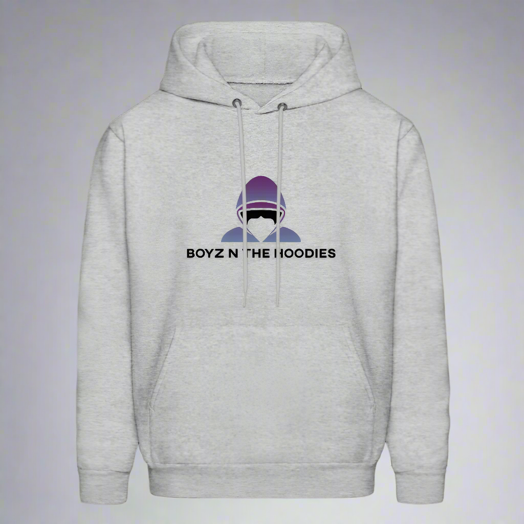 Boyz N The Hoodies Classic Design Classic Gray Hoodies (Front only) - heather gray