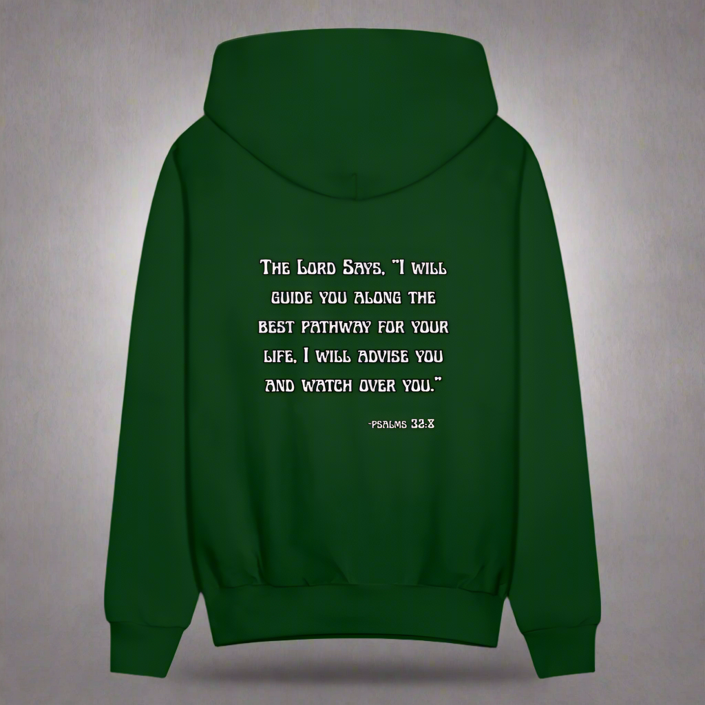 'I will guide you' Forest Green Hoodie Thrive Collection - forest green